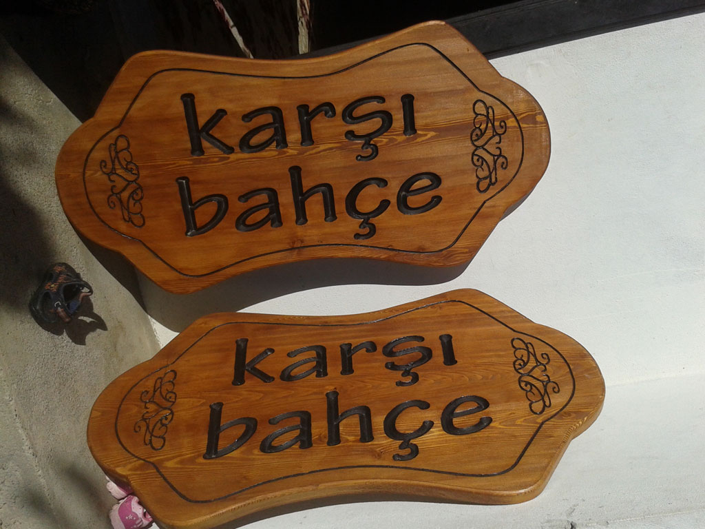 Led Ahşap Dekupe Tabela 